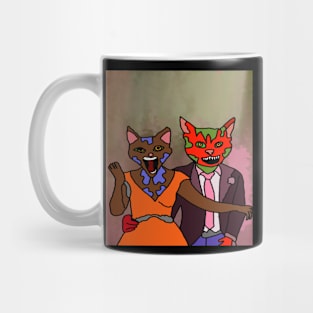 drawing scary cat marriage nightmare Mug